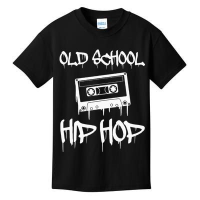 Old School Hip Hop Rap Cassette Tape 80s 90s Retro Vintage Kids T-Shirt