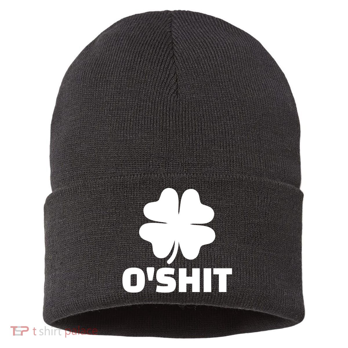 O'Shit Shamrock Sustainable Knit Beanie