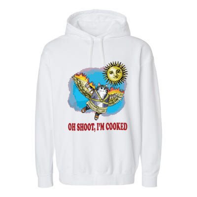 Oh Shoot Im Cooked Garment-Dyed Fleece Hoodie