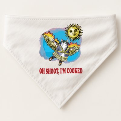 Oh Shoot Im Cooked USA-Made Doggie Bandana