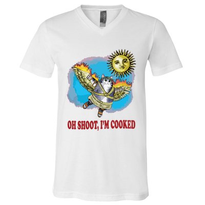 Oh Shoot Im Cooked V-Neck T-Shirt