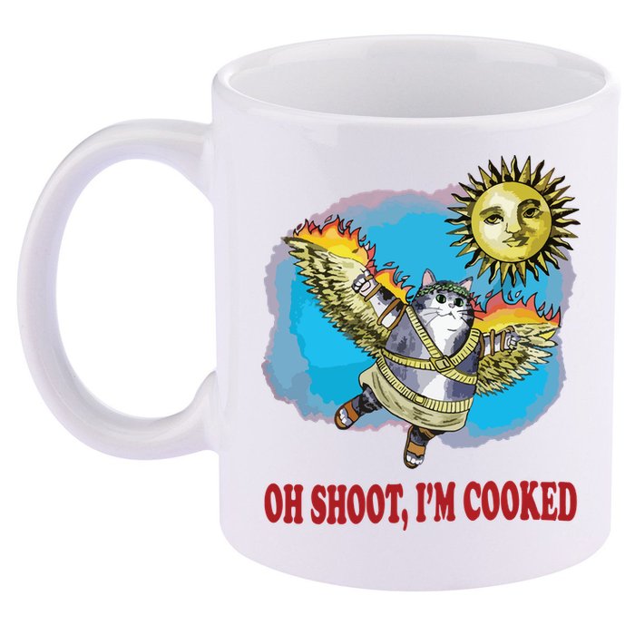 Oh Shoot Im Cooked 11oz C Handle Ceramic Mug