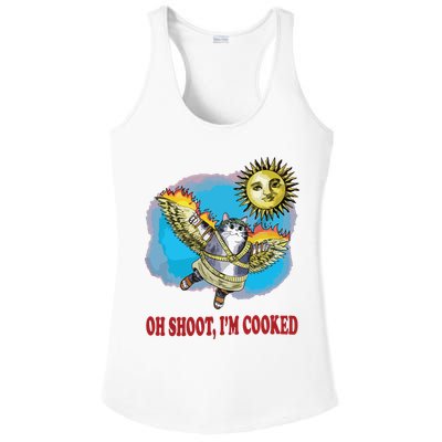 Oh Shoot Im Cooked Ladies PosiCharge Competitor Racerback Tank