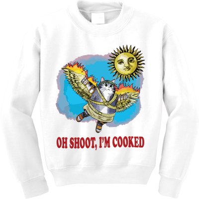 Oh Shoot Im Cooked Kids Sweatshirt