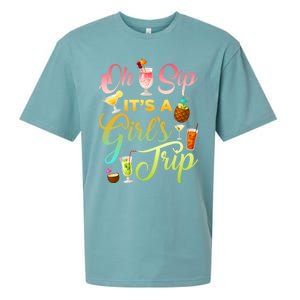 Oh Sip It's A ' Trip Funny Ing Graphic Funny Gift Sueded Cloud Jersey T-Shirt