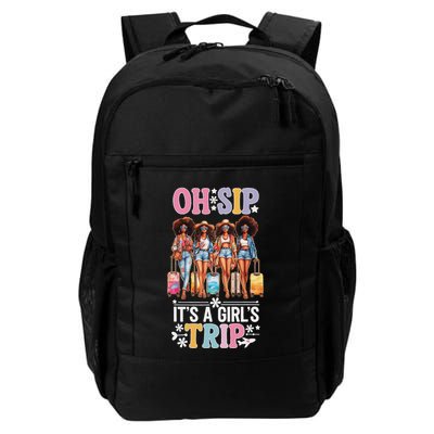 Oh Sip ItS A Trip Funny Party Black Women Queen Backpack