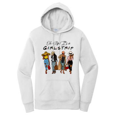 Oh Sip It's A Girls Trip Funny Wine Black Sistas Queen  Women's Pullover Hoodie