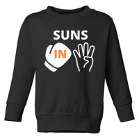 Orange Suns in Four Basketball Toddler Sweatshirt