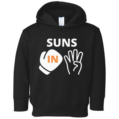 Orange Suns in Four Basketball Toddler Hoodie