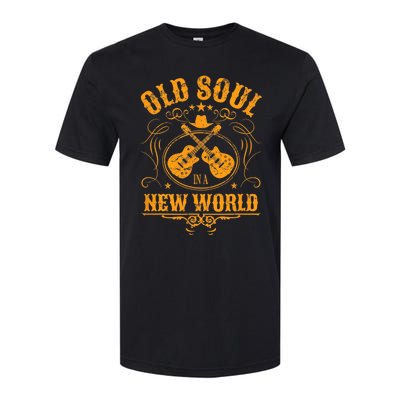 Old Soul In A New World Country Bluegrass Music Guitar Fan Softstyle CVC T-Shirt