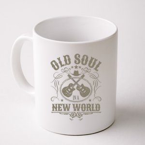 Old Soul In A New World Country Bluegrass Music Guitar Fan Coffee Mug