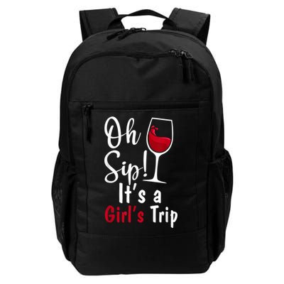 Oh Sip! It's A Girls Trip Funny Wine Party Backpack