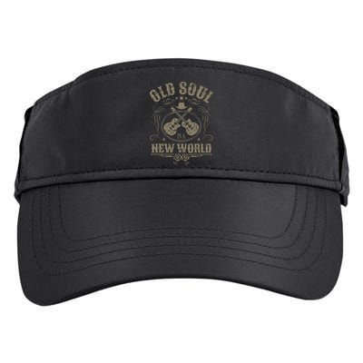 Old Soul In A New World Country Bluegrass Music Guitar Fan Adult Drive Performance Visor