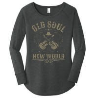 Old Soul In A New World Country Bluegrass Music Guitar Fan Women's Perfect Tri Tunic Long Sleeve Shirt