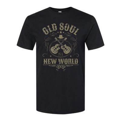 Old Soul In A New World Country Bluegrass Music Guitar Fan Softstyle CVC T-Shirt