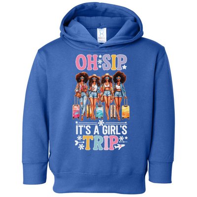 Oh Sip ItS A Girl Trip Toddler Hoodie