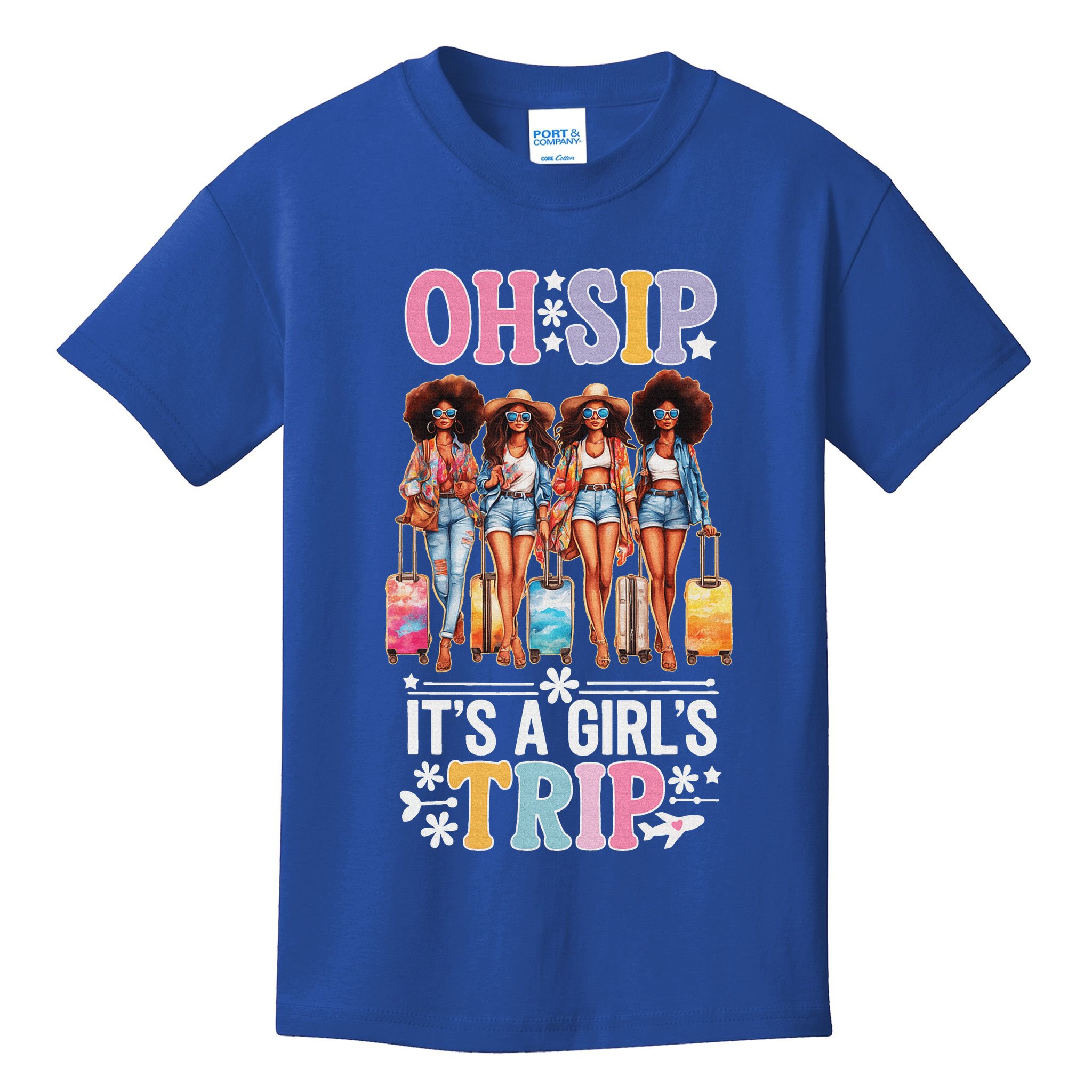 Oh Sip ItS A Girl Trip Kids T-Shirt