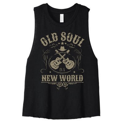 Old Soul In A New World Rich North Of Richmond Women's Racerback Cropped Tank