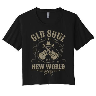 Old Soul In A New World Rich North Of Richmond Women's Crop Top Tee