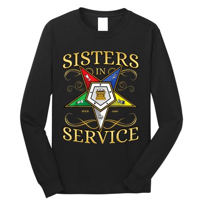 OES Sisters In Service Order Of The Eastern Star Long Sleeve Shirt