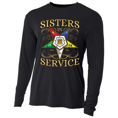 OES Sisters In Service Order Of The Eastern Star Cooling Performance Long Sleeve Crew