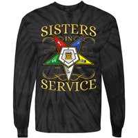 OES Sisters In Service Order Of The Eastern Star Tie-Dye Long Sleeve Shirt