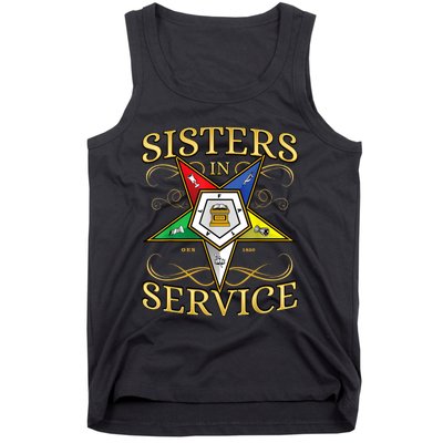 OES Sisters In Service Order Of The Eastern Star Tank Top