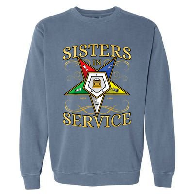 OES Sisters In Service Order Of The Eastern Star Garment-Dyed Sweatshirt