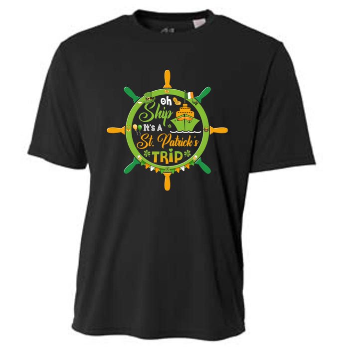 Oh Ship It's A St Patrick's Trip St Patricks Day Cruise Birthday Cruise Cooling Performance Crew T-Shirt