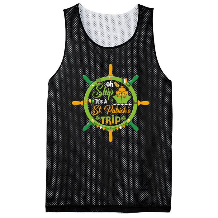 Oh Ship It's A St Patrick's Trip St Patricks Day Cruise Birthday Cruise Mesh Reversible Basketball Jersey Tank