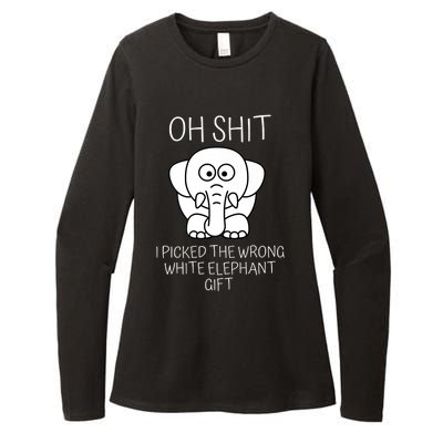 Oh Shit I Picked The Wrong White Elephant Gift Womens CVC Long Sleeve Shirt