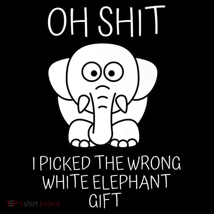 Oh Shit I Picked The Wrong White Elephant Gift Flatbill Hat