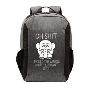 Oh Shit I Picked The Wrong White Elephant Gift Vector Backpack