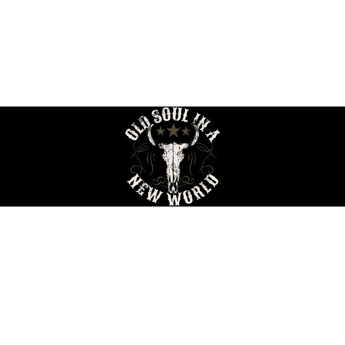 Old Soul In A New World Country Bluegrass Music Guitar Bumper Sticker