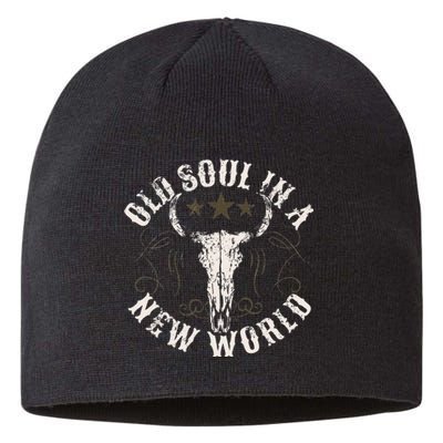 Old Soul In A New World Country Bluegrass Music Guitar Sustainable Beanie