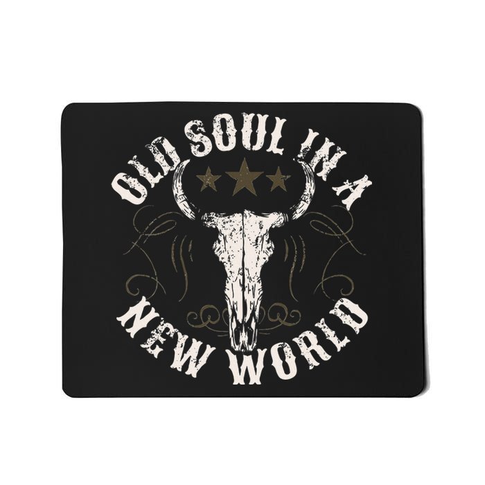 Old Soul In A New World Country Bluegrass Music Guitar Mousepad