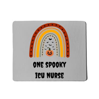 One Spooky Icu Nurse Nursing Halloween Pumpkins Rainbow Meaningful Gift Mousepad