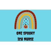 One Spooky Icu Nurse Nursing Halloween Pumpkins Rainbow Meaningful Gift Bumper Sticker