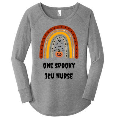 One Spooky Icu Nurse Nursing Halloween Pumpkins Rainbow Meaningful Gift Women's Perfect Tri Tunic Long Sleeve Shirt