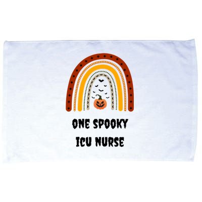 One Spooky Icu Nurse Nursing Halloween Pumpkins Rainbow Meaningful Gift Microfiber Hand Towel