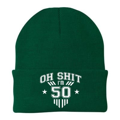 Oh Shit Im 50 Year Old Birthday Party 50th BDay Family Knit Cap Winter Beanie