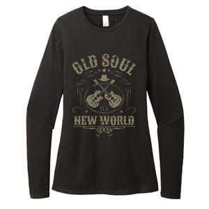 Old Soul In A New World Country Bluegrass Music Guitar Fan Womens CVC Long Sleeve Shirt