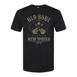 Old Soul In A New World Country Bluegrass Music Guitar Fan Softstyle CVC T-Shirt