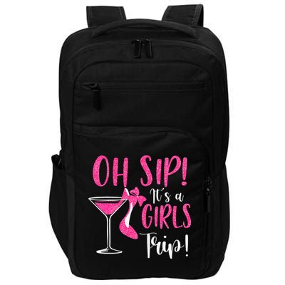 Oh Sip It's A Trip Fun Wine Party Hight Heel Impact Tech Backpack
