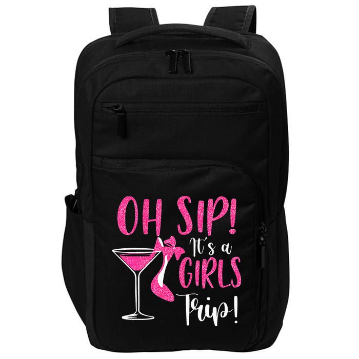 Oh Sip It's A Trip Fun Wine Party Hight Heel Impact Tech Backpack