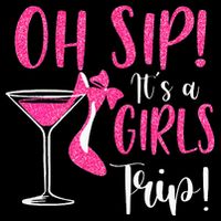 Oh Sip It's A Trip Fun Wine Party Hight Heel Impact Tech Backpack