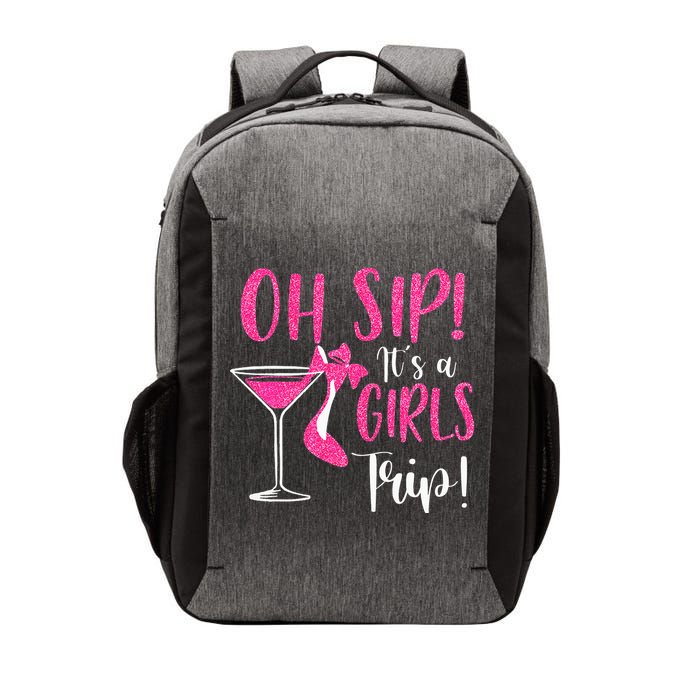 Oh Sip It's A Trip Fun Wine Party Hight Heel Vector Backpack