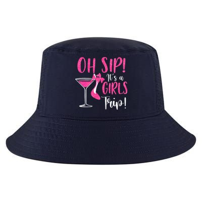 Oh Sip It's A Trip Fun Wine Party Hight Heel Cool Comfort Performance Bucket Hat