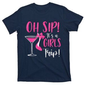 Oh Sip It's A Trip Fun Wine Party Hight Heel T-Shirt