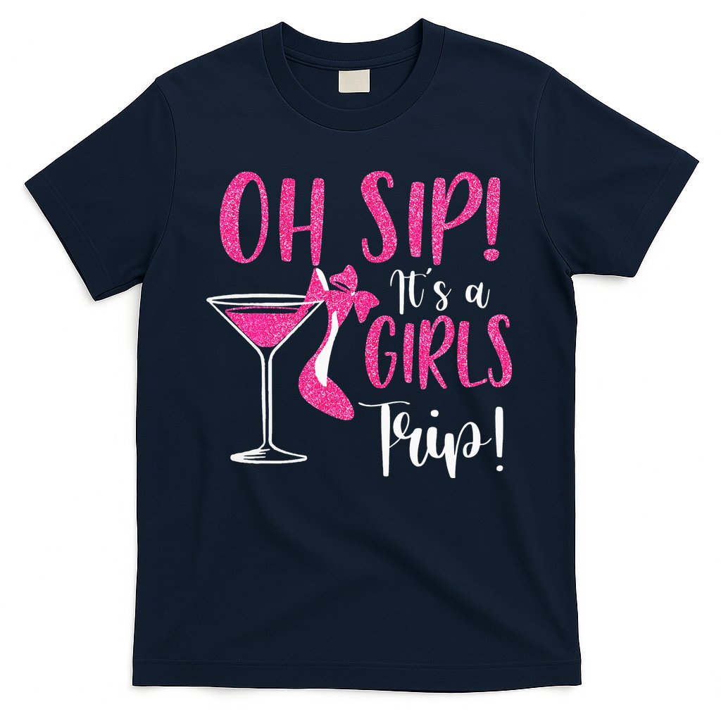 Oh Sip It's A Trip Fun Wine Party Hight Heel T-Shirt
